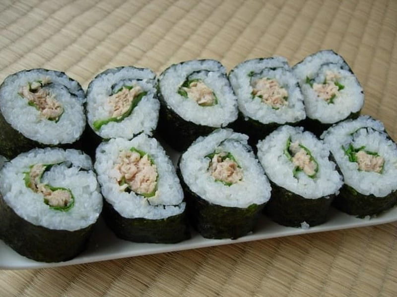 Recette de Maki sushi au thon (tekkamaki)